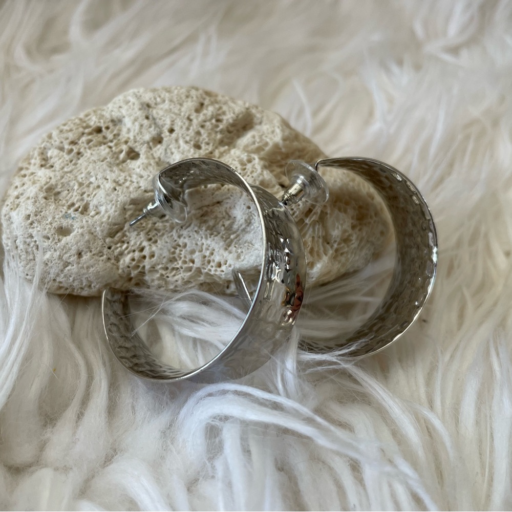 Silver Hoop Earrings